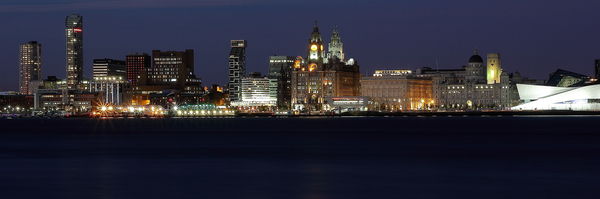 Liverpool water front at night...