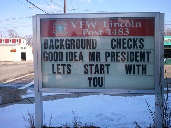 call for background check...