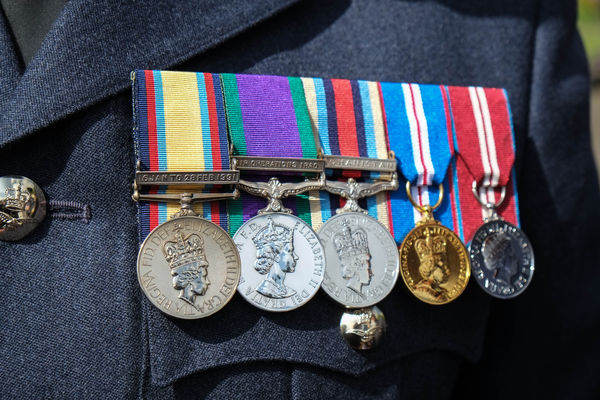 RAF service medals...