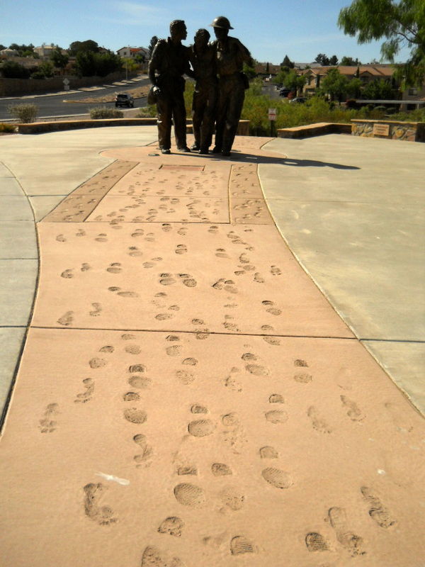 Sculpture of Bataan Death March...