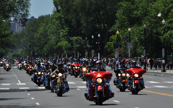 4hr. motorcylcle parade for Veterans...