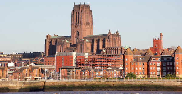 this massive cathedral towers over liverpool sky l...