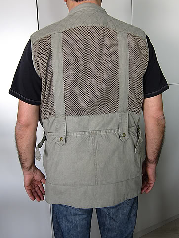 Back of the old style Domke vest, well ventilated...