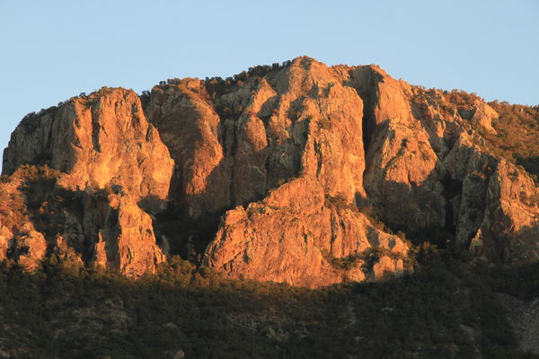 More beautiful rock formations in the early evenin...