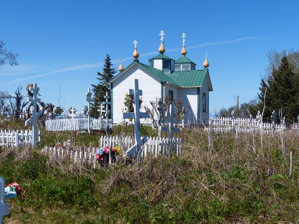 The old Russian Orthodox Church Ninilchik...