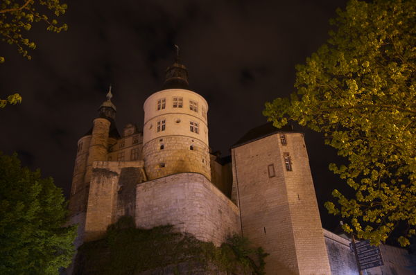 Castle at night - Montbeliard France...