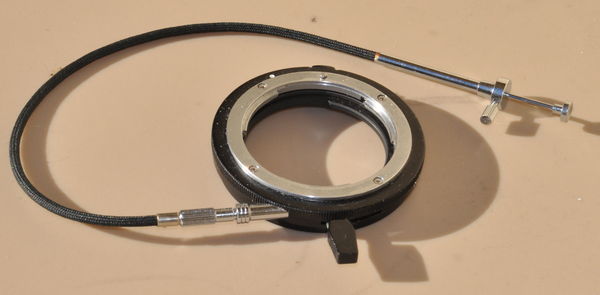 Nikon BR-6 ring + standard cable release...