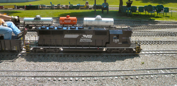 SD40-2 locomotive...