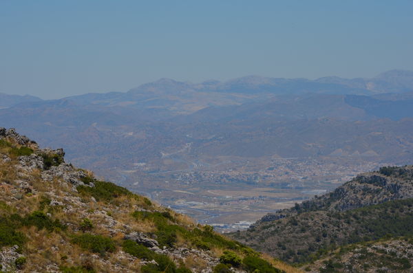 Part of Malaga airport area, but in a heat haze....
