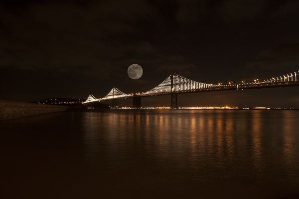 Super Moon _SF Bay Bridge...