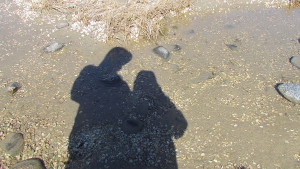 Bill and I in salt water marsh reflection -Hammona...