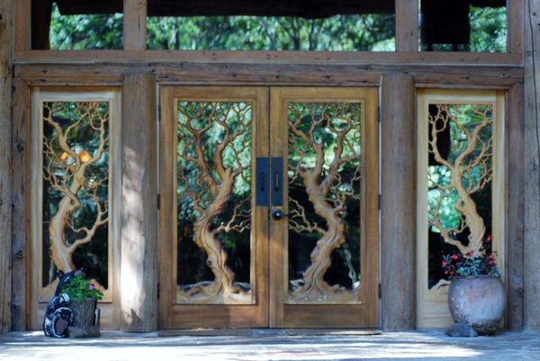 The doors are all handcarved from a single piece o...