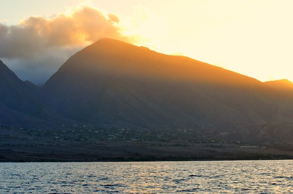 Sunrise over Haleakala volcano. 2013 January...