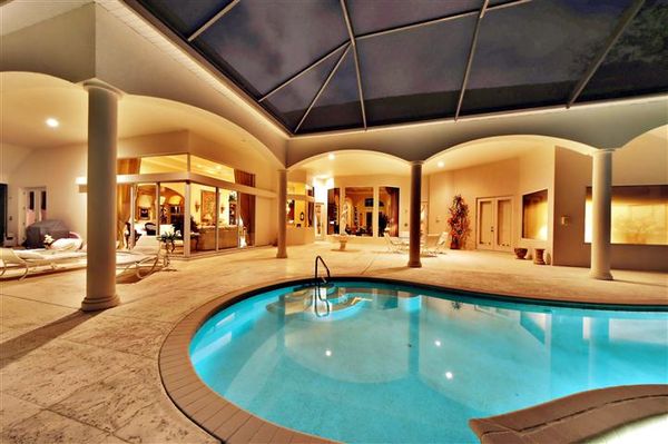 Enclosed pool at the same house...