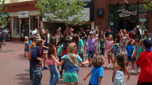 Young rappers on Pearl St. in Boulder, CO...