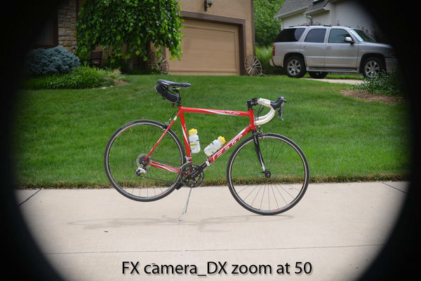 DX 50-mm lens on an FX camera in Full Frame mode...