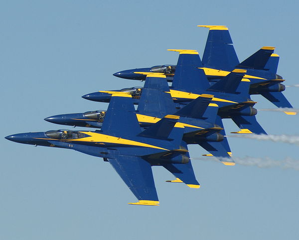 Blue Angels at Scott AFB airshow 2010. The show (a...