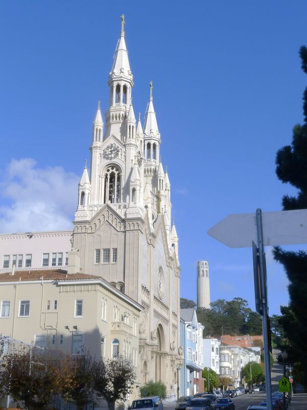 Catholic Church San Francisco from down the street...