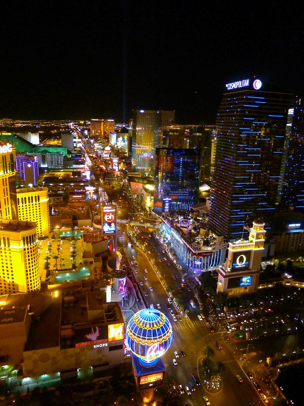 The Strip at night!...