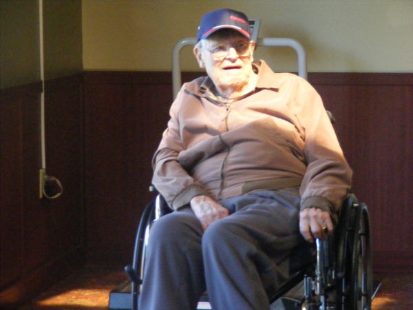 My friend Harry.  He is 104 year old Canadian...