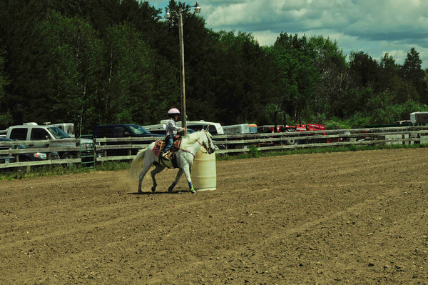 Barrel racing, fun to watch these little ones....