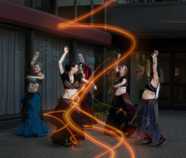 These belly dancers were really "smokin'"...