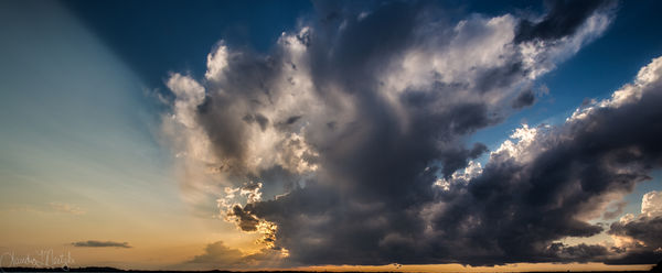 Storm Cloud at Sunset...