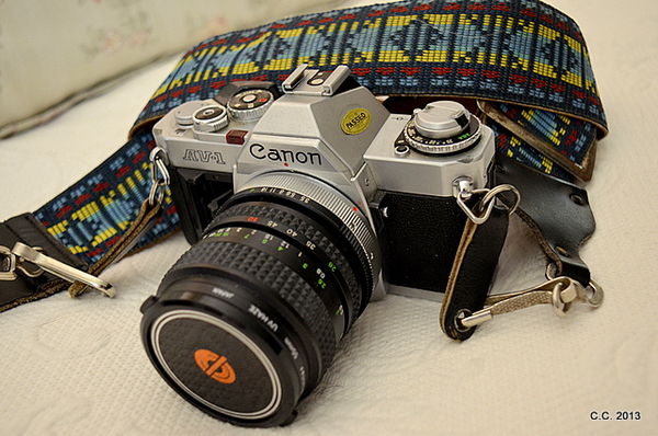 Canon AV-1 film camera...