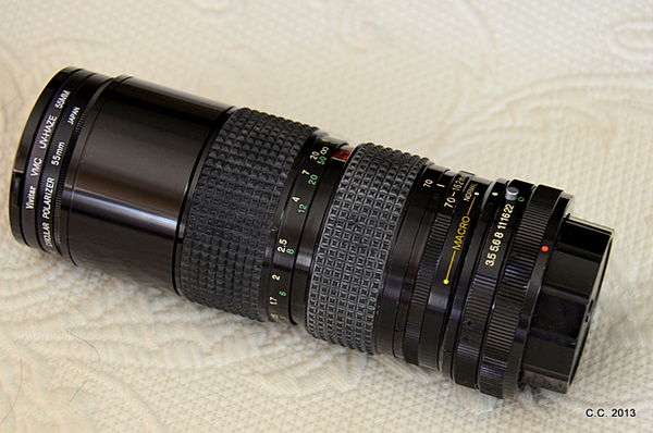 70-162mm lens with UV and CP filter...