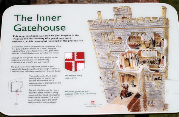 The Gatehouse information. The Heydon family would...