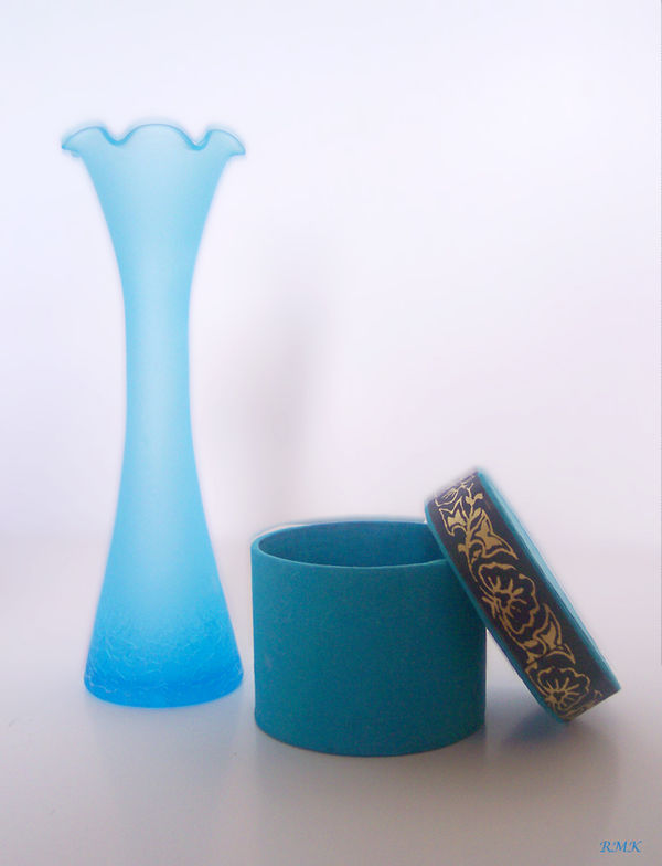 blue vase...