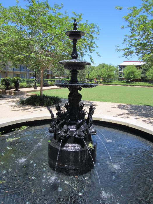 A fountain at Port Orleans,French Qtr....