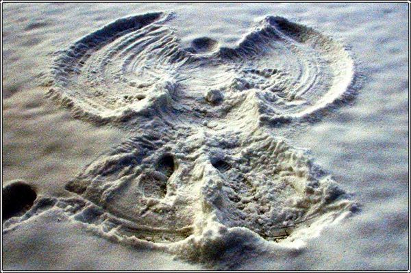 An Imprint of a snow angel...
