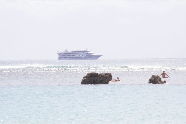 island hopping cruise ship...