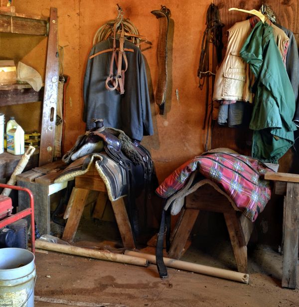 Tack room of an estate that I have listed. The fam...