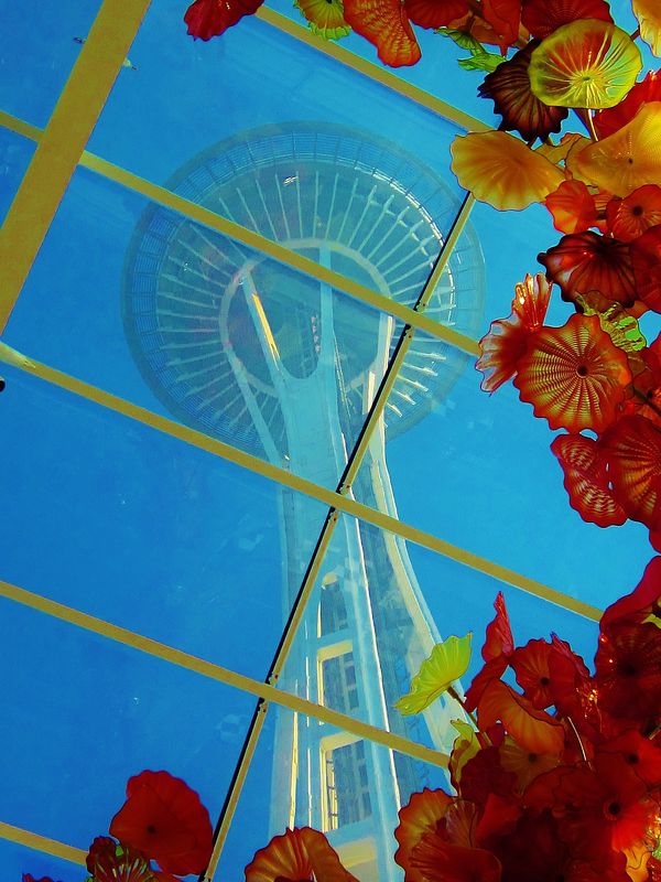 Space Needle from inside the Glass House...