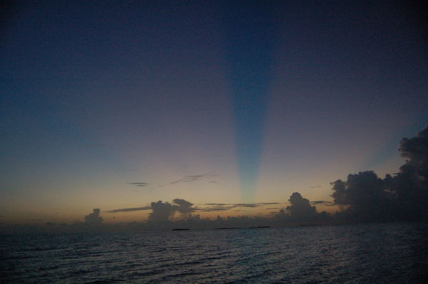 Green Rays at sunset Bay of Florida...