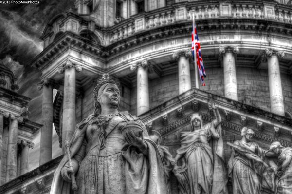 1 - Queen Victoria statue at Belfast City Hall...
