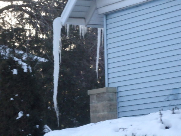 I think this is the biggest icicle I've ever seen!...