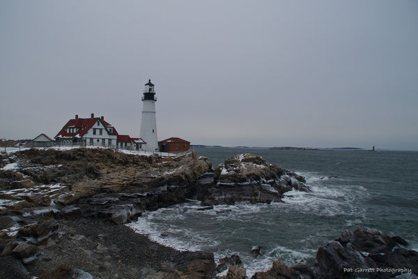 Portland Headlight even looked lonely and cold....