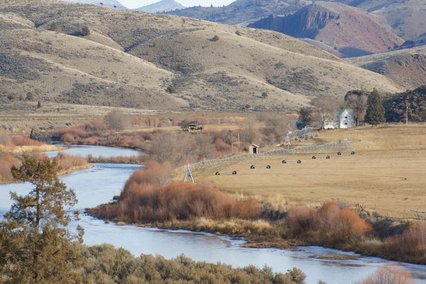 John Day River a few miles north of Priest Hole...