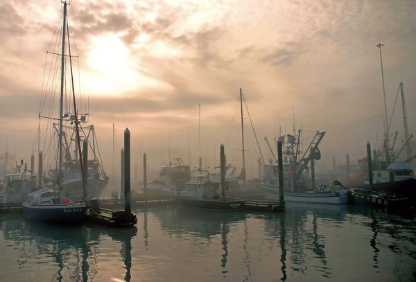 Valdez, AK Harbor on a Foggy Morning...