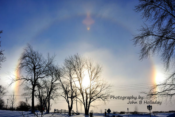 I call it a "snow bow" from the ice crystals in th...