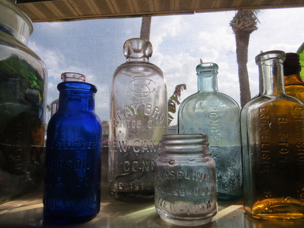 Window glass jars...