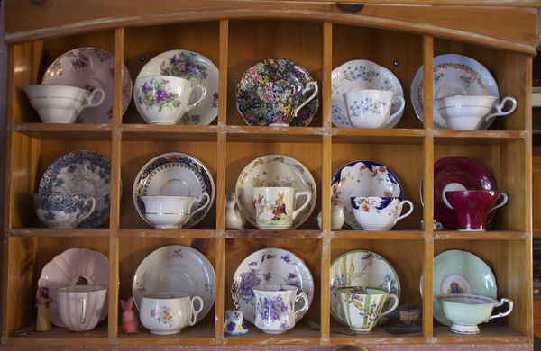 Tea cups from several generations. Bone china. My ...