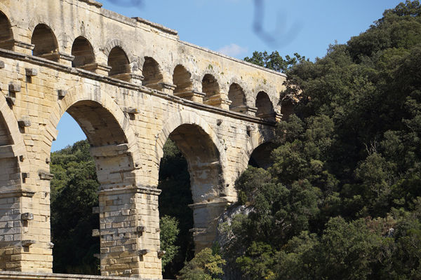 Roman Aquaduct Norhern Spain near Burgos...