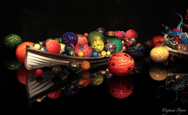 Glass artwork at the Chihuly Museum...