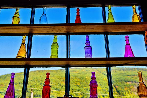 Bottles in Window...