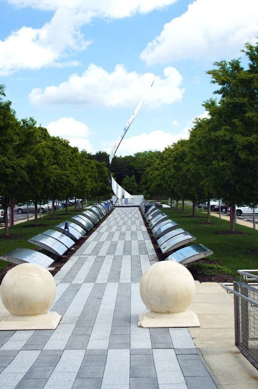 Outside the Air Space Museum in VA...