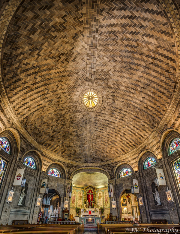 St. Lawrence Basilica Tile dome, natural lighting...